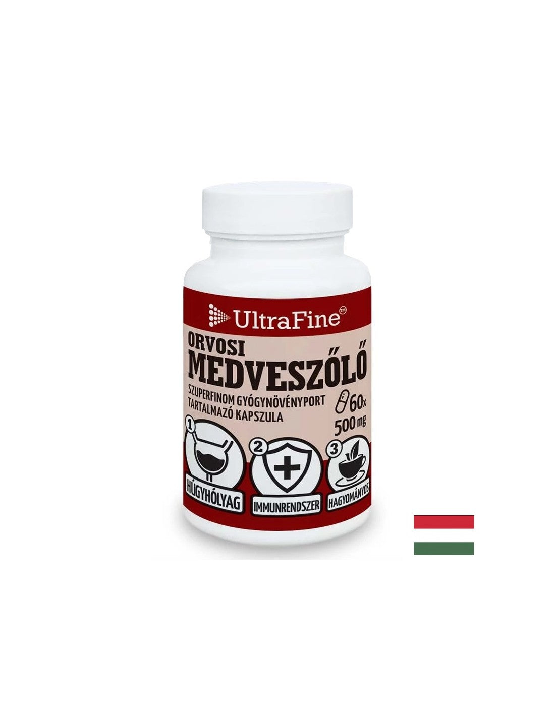 Urinary Health - Bearberry (leaf), 500 mg x 60 capsules - Nutra Best Europe