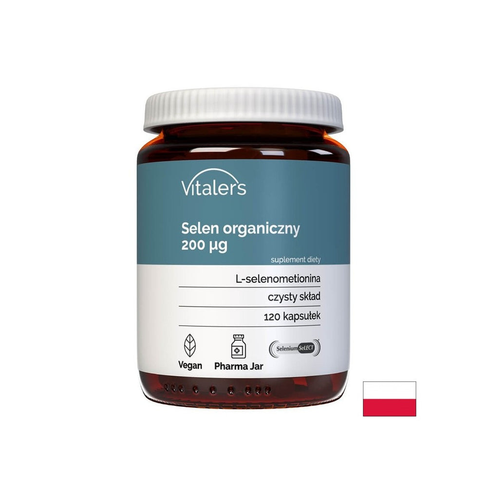 To support the thyroid gland - Selenium (L-selenomethionine), 200 µg x 120 capsules - Nutra Best Europe
