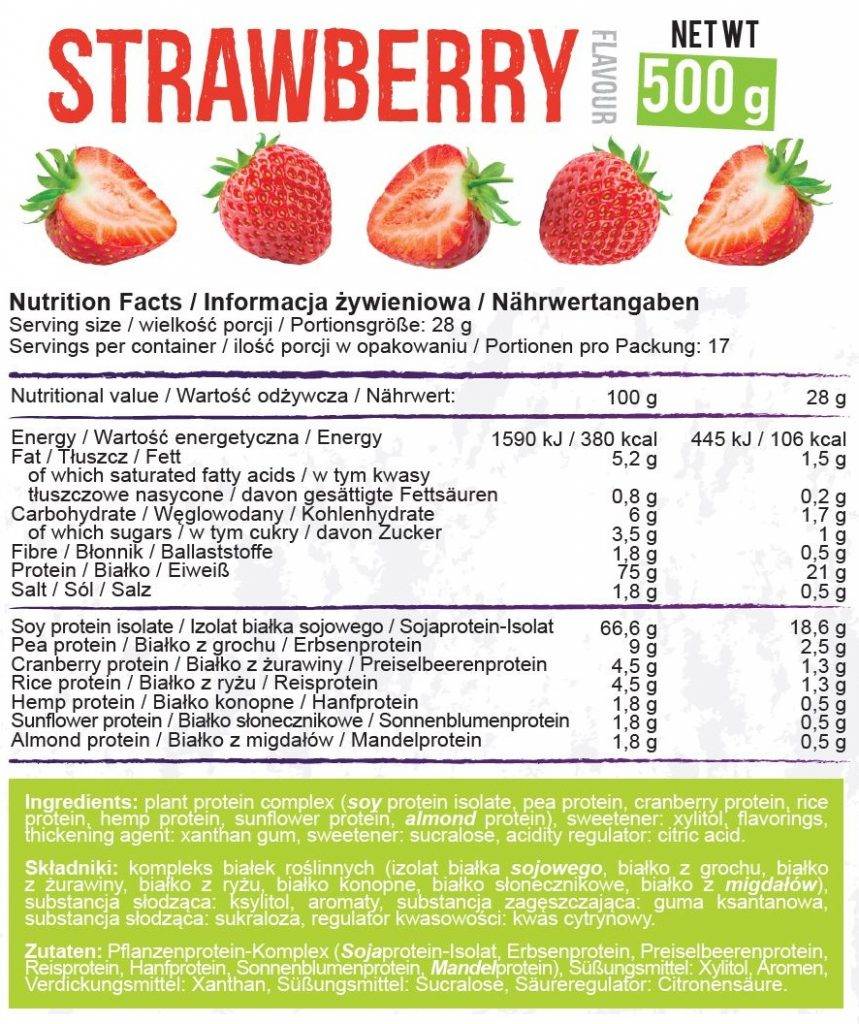 Vegan Protein - 500 grams - Nutra Best Europe