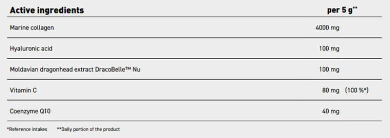 Collagen Anti-Age | Marine Collagen with DracoBelle™ Nu, Hyaluronic Acid & CoQ10 - 300 grams - Nutra Best Europe