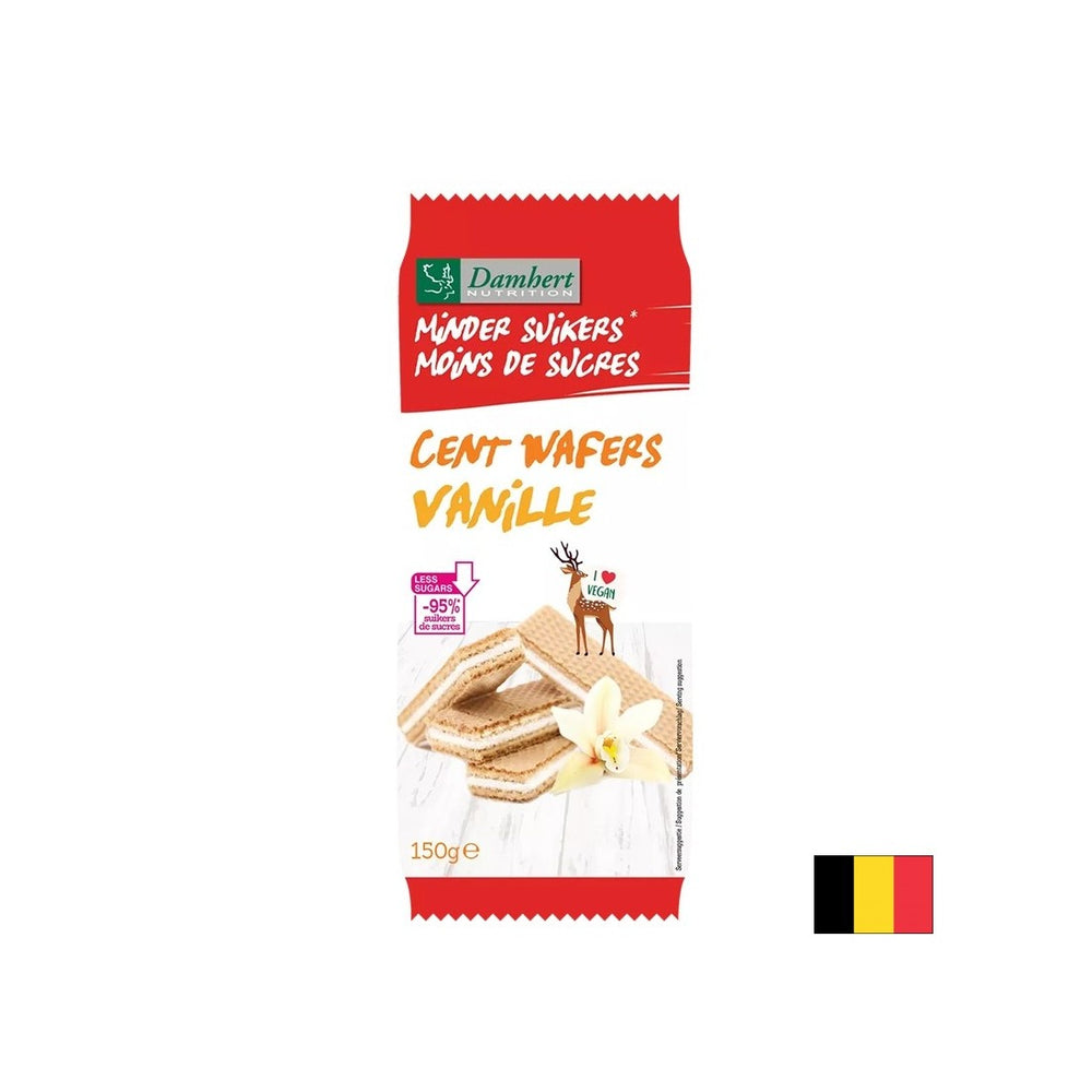 Waffles with vanilla cream (sugar-free), 150 g - Nutra Best Europe