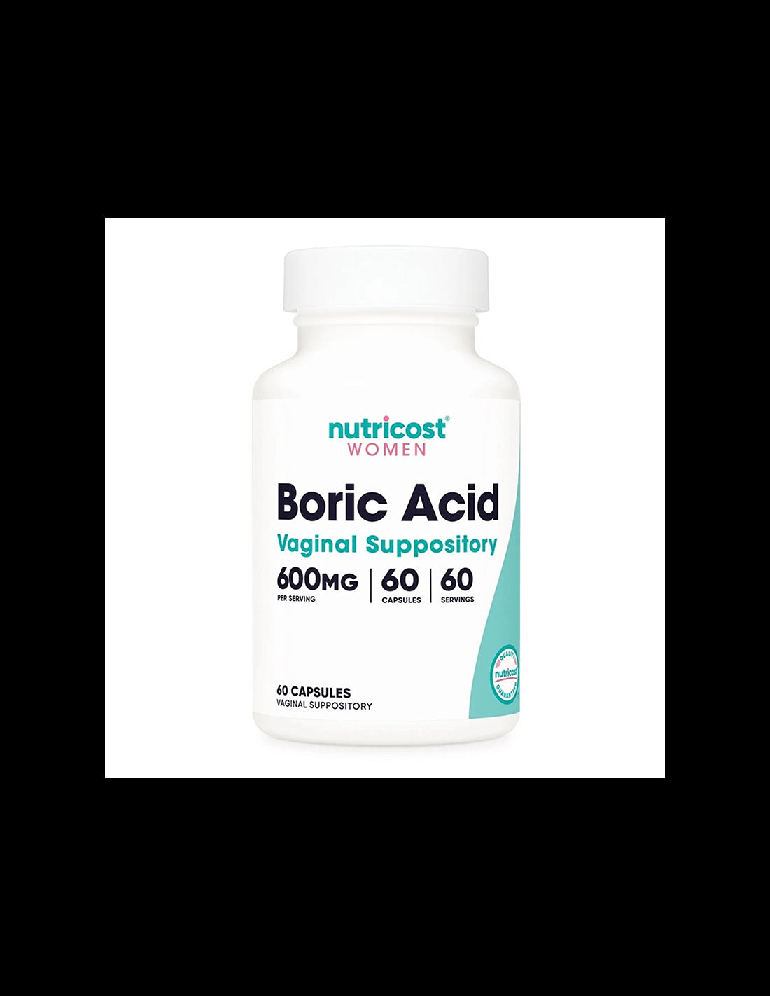 Vaginal infections - Boric acid (Boric Acid), 600 mg x 60 vaginal capsules - Nutra Best Europe