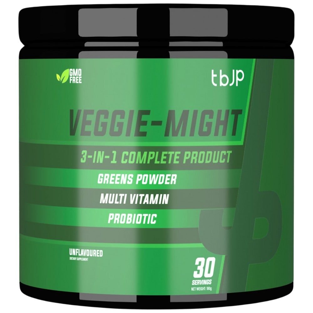 Veggie-Might | 3 in 1 Complete Formula ~ Greens & Multi Vitamin & Probiotic - 180 grams - Nutra Best Europe