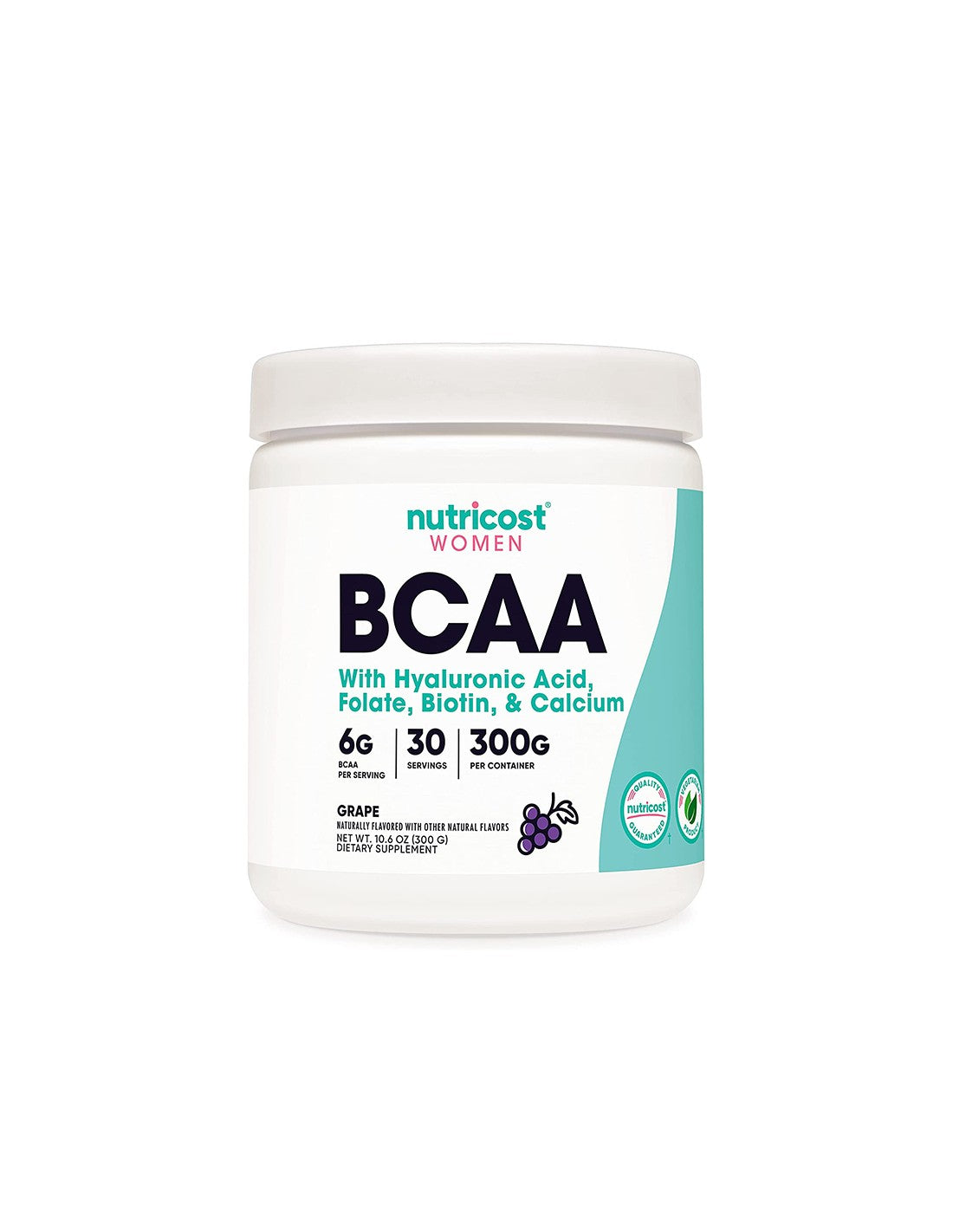 Branched chain amino acids for women - BCAA - (grape flavor), 300 g powder - Nutra Best Europe
