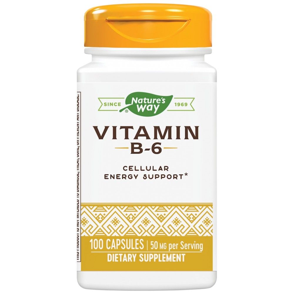 Vitamin B-6 50 mg - 100 capsules - Nutra Best Europe