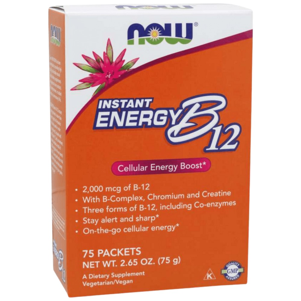 Vitamin B-12 Instant Energy - 75 Packets - Nutra Best Europe