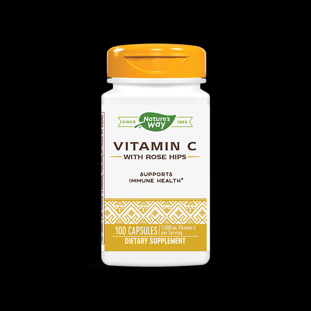 Vitamin C with Rose Hips 500 mg - 100 capsules - Nutra Best Europe