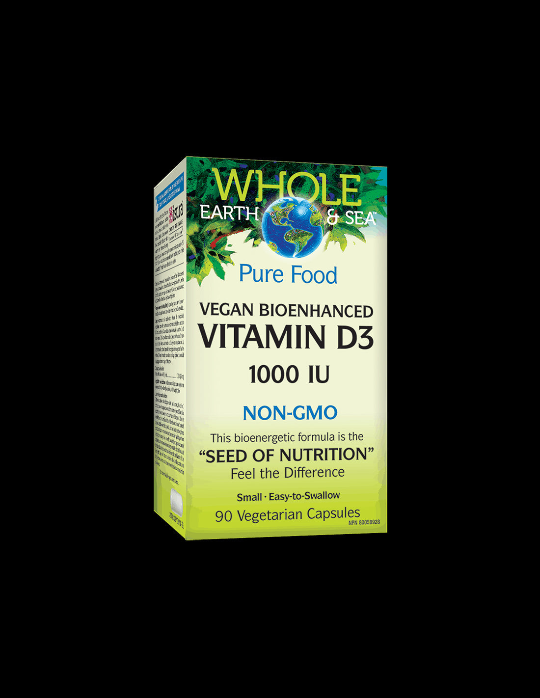 Whole Earth & Sea® Vitamin D3 1000 IU | Vegan Bioenhanced - 90 capsules - Nutra Best Europe