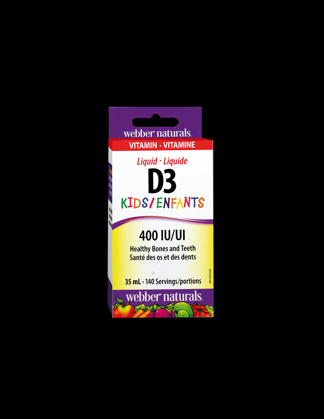 Vitamin D3 Kids/ Vitamin D3 for children 400 IU x 35 ml/ 140 doses - Nutra Best Europe