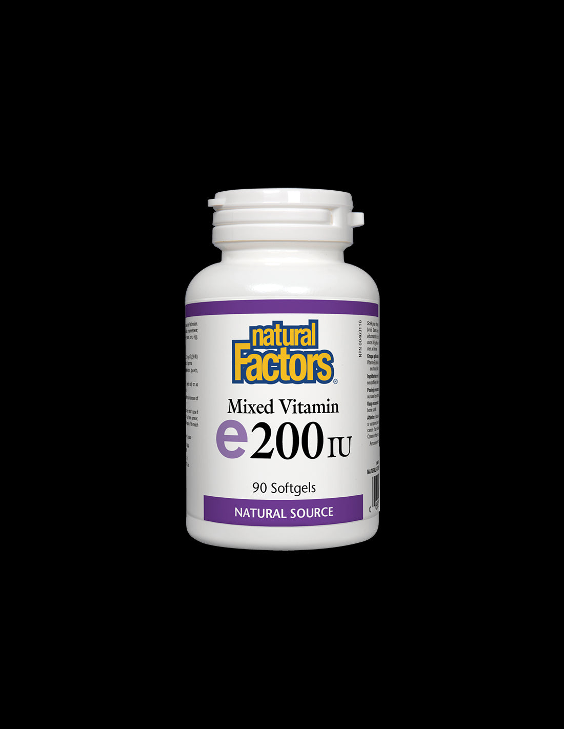 Vitamin E 200 IU Natural Source Tocopherol - 90 capsules - Nutra Best Europe
