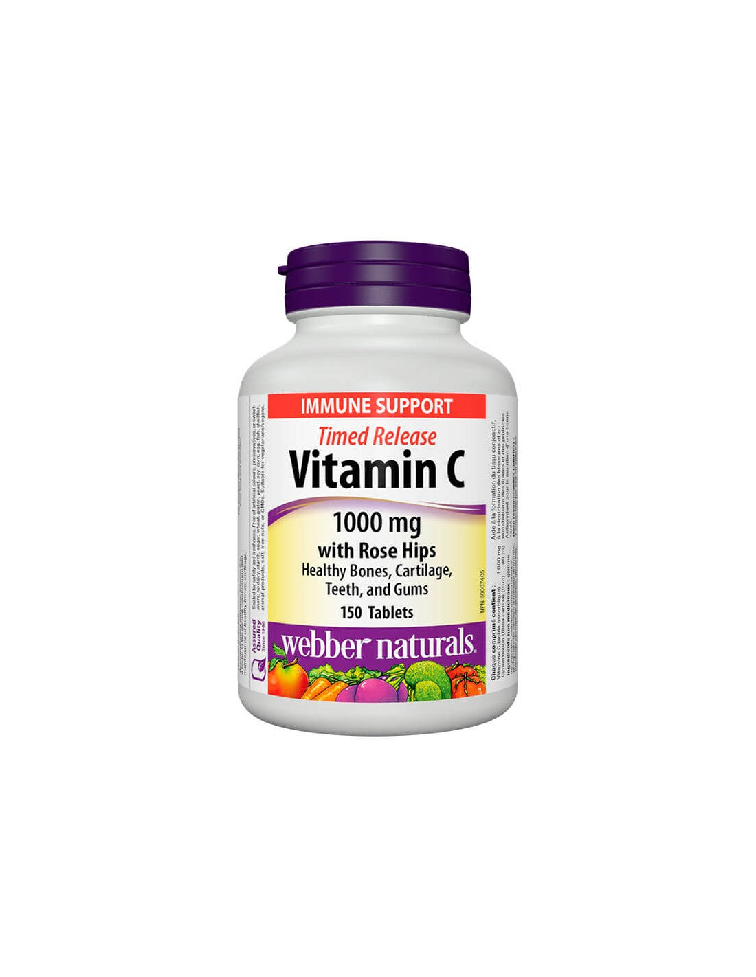 Vitamin C/ Vitamin C 1000 mg + Rosehip x 150 extended-release tablets - Nutra Best Europe