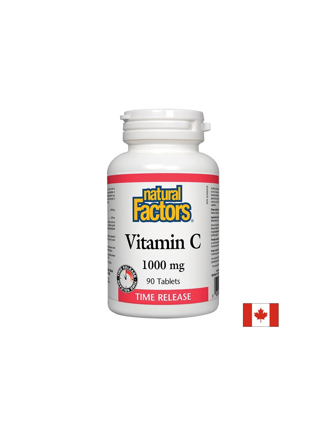 Vitamin C/ Vitamin C 1000 mg and Bioflavones x 90 extended-release tablets Natural Factors - Nutra Best Europe