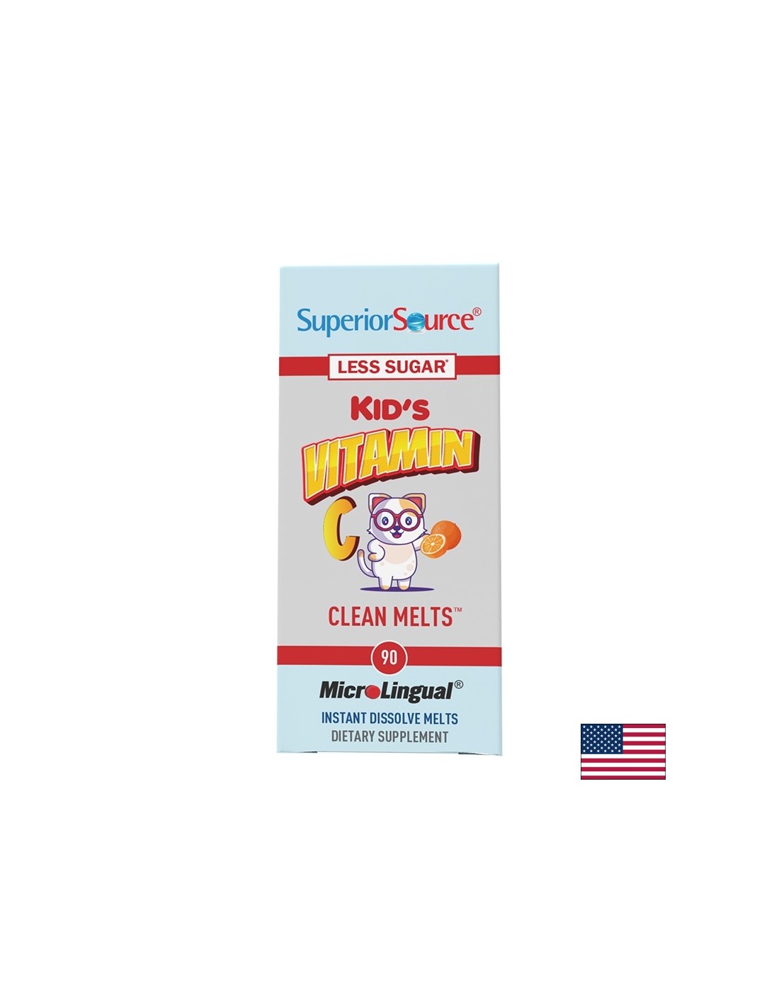 Vitamin C - suitable for children Kid's Vitamin C, 90 sublingual tablets - Nutra Best Europe