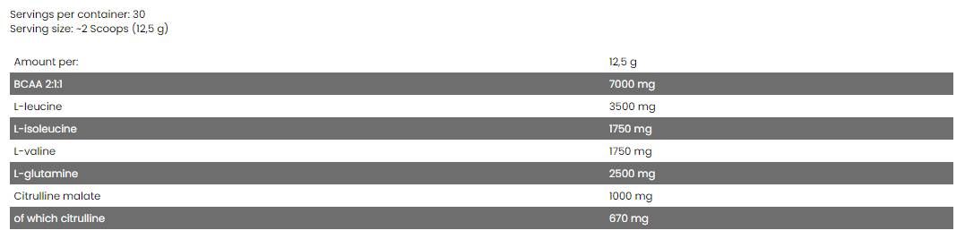 Xtreme AnticataboliX / BCAA + Glutamine Blend - 375 grams - Nutra Best Europe