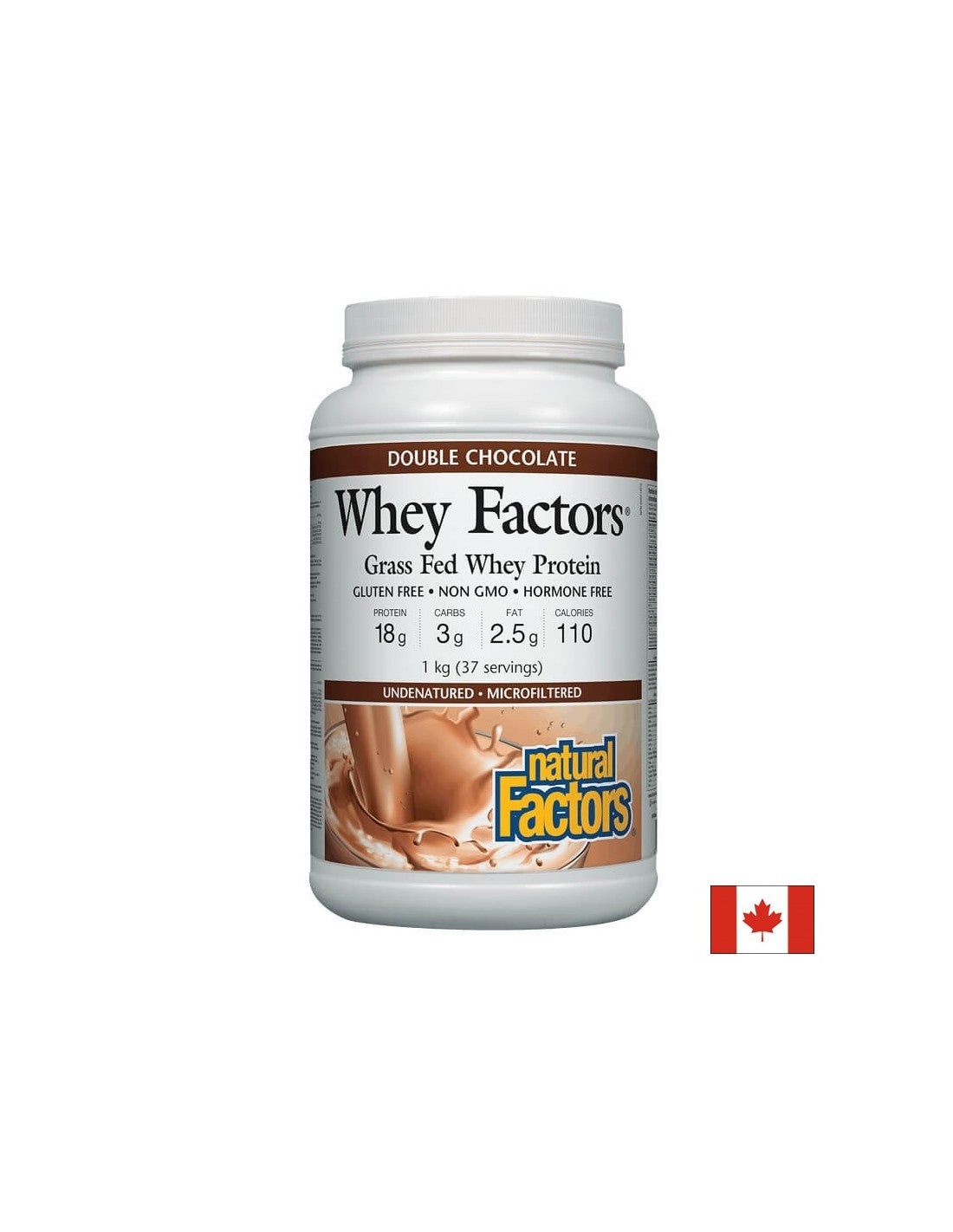 Whey Factors® Grass Fed Whey Protein | Chocolate - 1000 grams - Nutra Best Europe