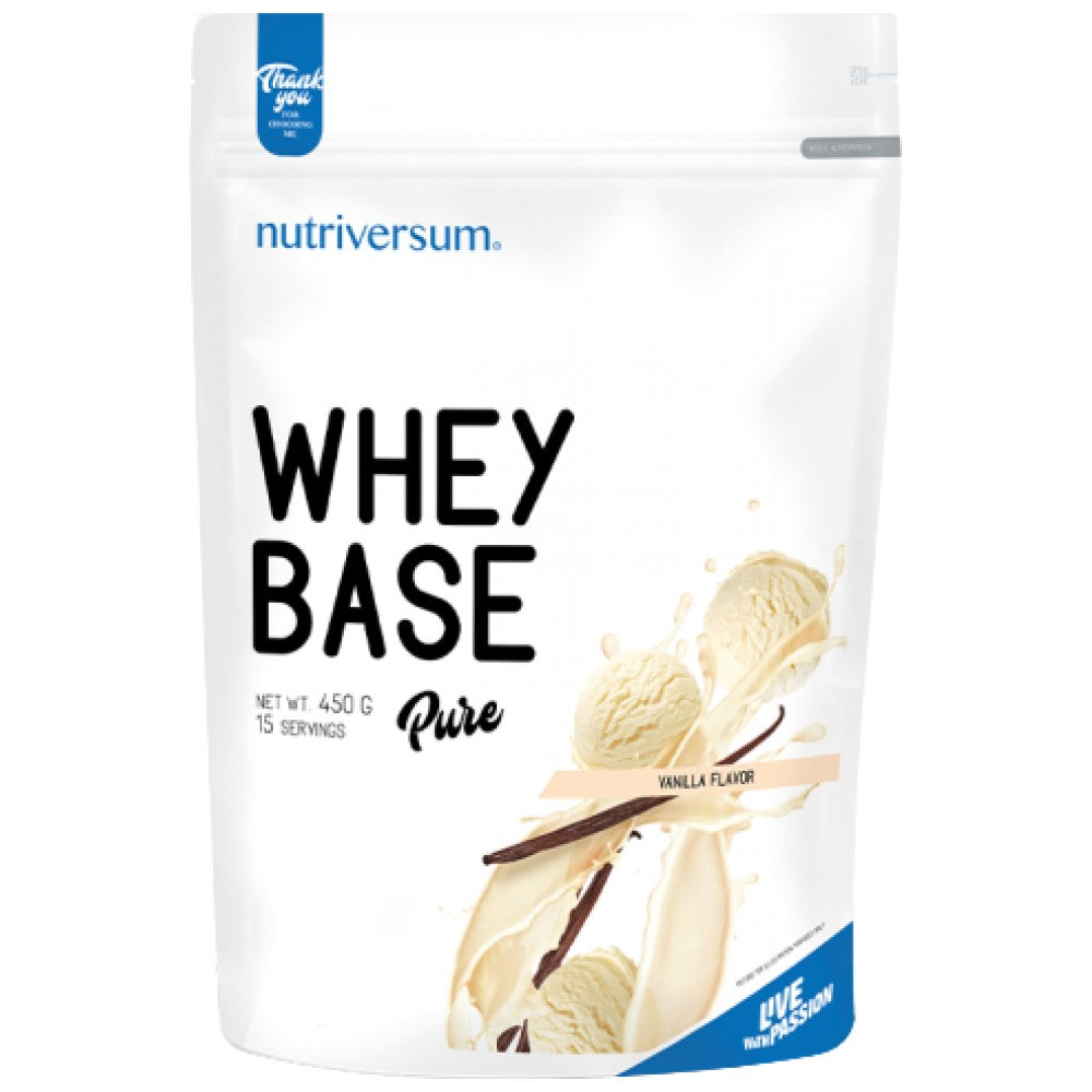 Whey Base | Whey Protein Concentrate + Milk Protein - 450 grams - Nutra Best Europe