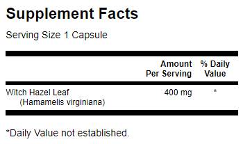 Full Spectrum Witch Hazel 60 capsules - Nutra Best Europe