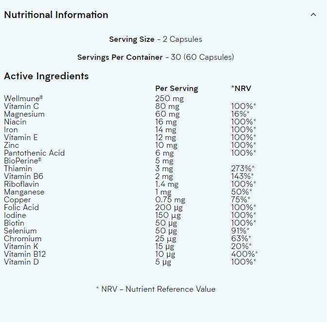 The Multi 60 capsules - Nutra Best Europe