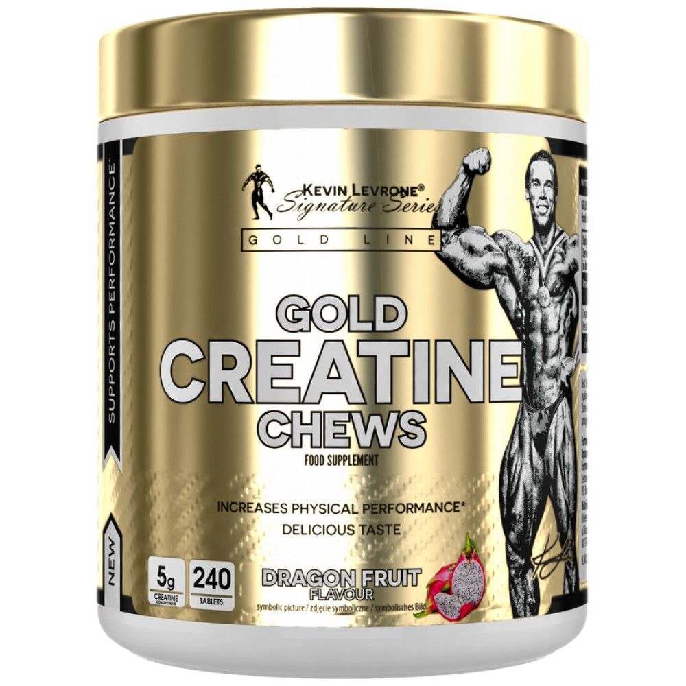 Gold Creatine Chews | Creatine Monohydrate - 240 Chewable Tablets - Nutra Best Europe
