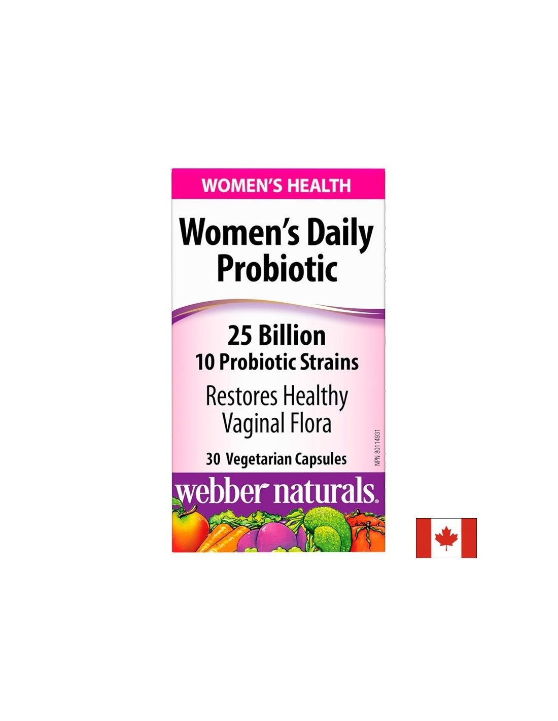 Women's Daily Probiotic - Probiotic for Women 25 billion active probiotics, 10 strains, 30 capsules - Nutra Best Europe