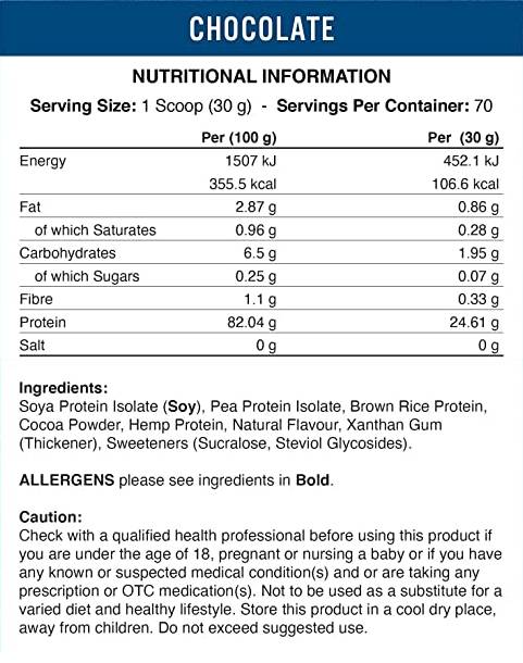 Vegan-Pro - Plant Based Protein Blend - 2100 grams - Nutra Best Europe