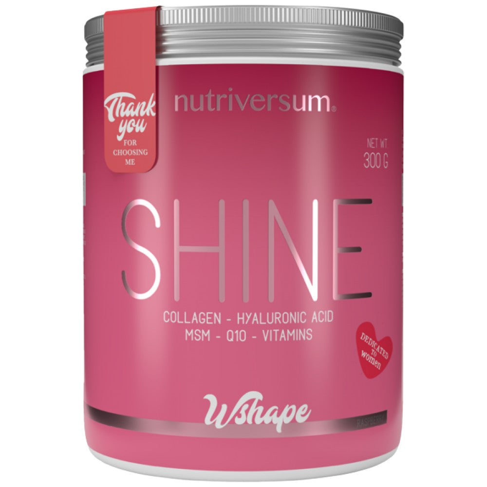 Shine | Collagen - Hyaluronic Acid - MSM - Q10 - Vitamins | Dedicated to Women - 300 grams - Nutra Best Europe