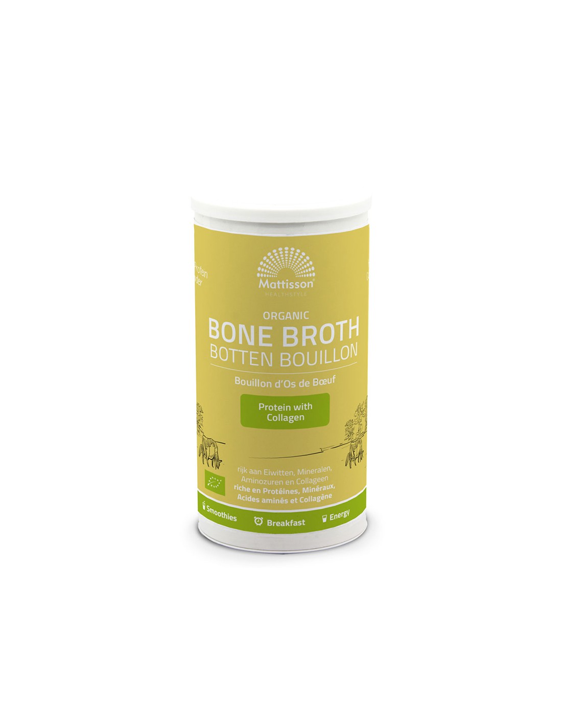 Healthy joints and beautiful skin - Beef Bone Broth BIO, 180 g, powder - Nutra Best Europe
