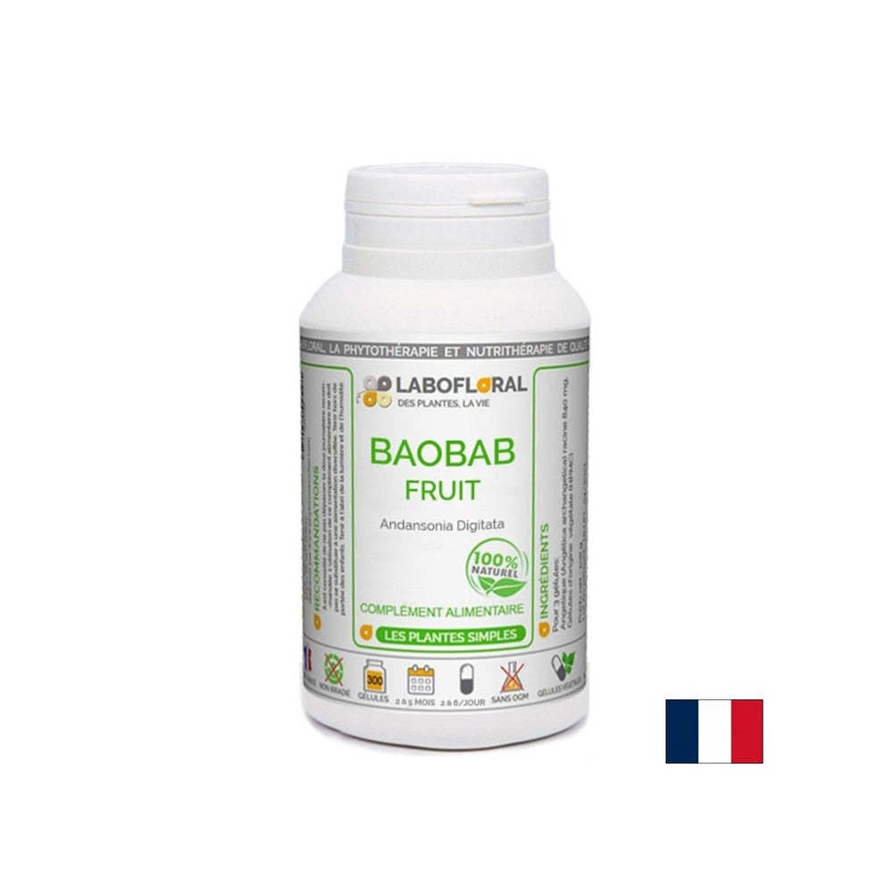 Healthy weight loss and gastrointestinal health - Baobab (fruit pulp), 50 capsules - Nutra Best Europe