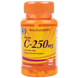 Vitamin C 250 mg | with Rose Hips - 100 Tablets - Nutra Best Europe