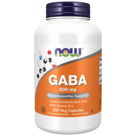 GABA 500 mg + B6 - 200 capsules - Nutra Best Europe