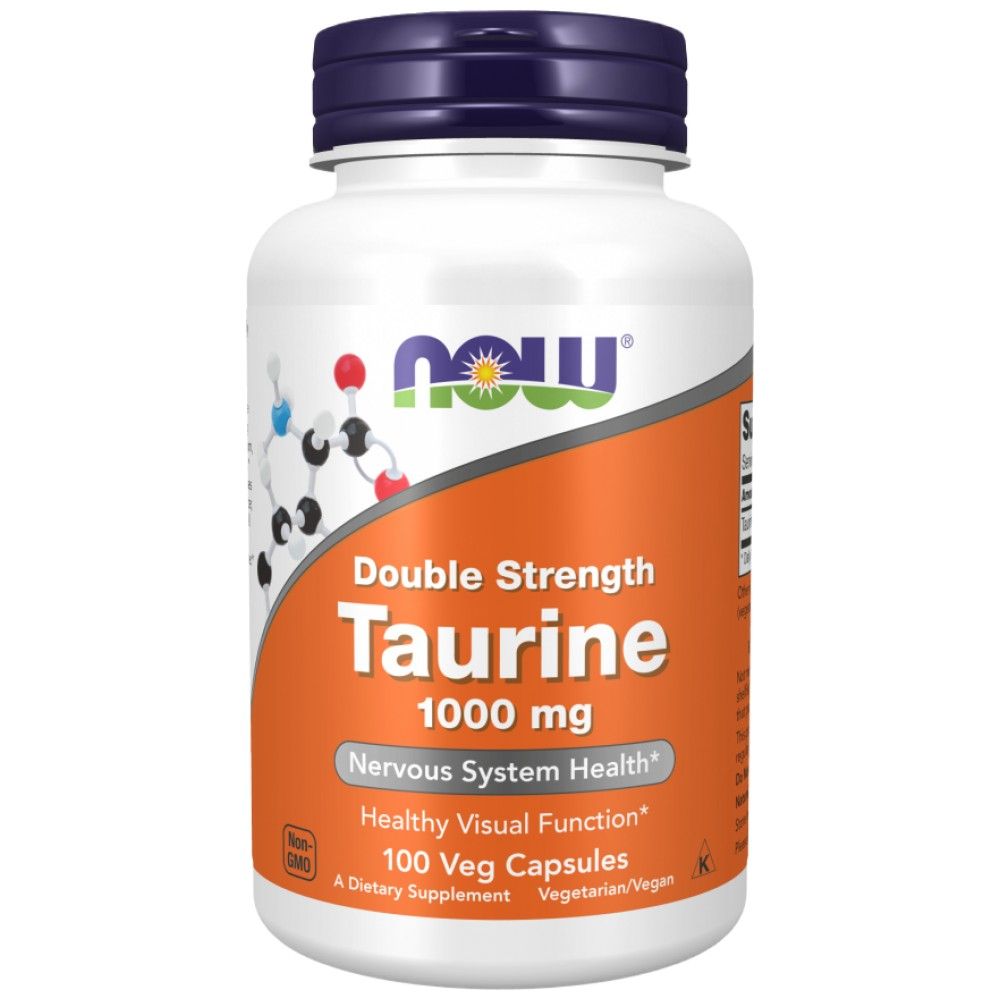 Taurine 1000 mg / Double Strength - 250 capsules - Nutra Best Europe