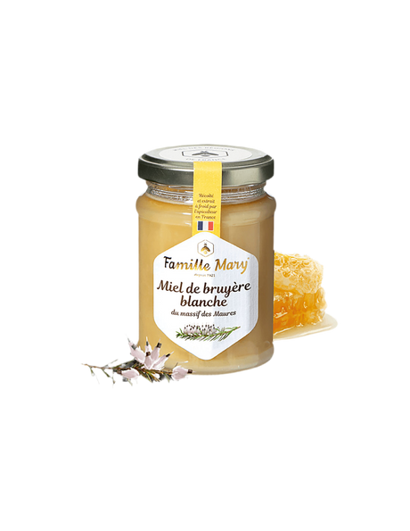 Honey from flowers of white heather - Miel de bruyère blanche, 230 g - Nutra Best Europe