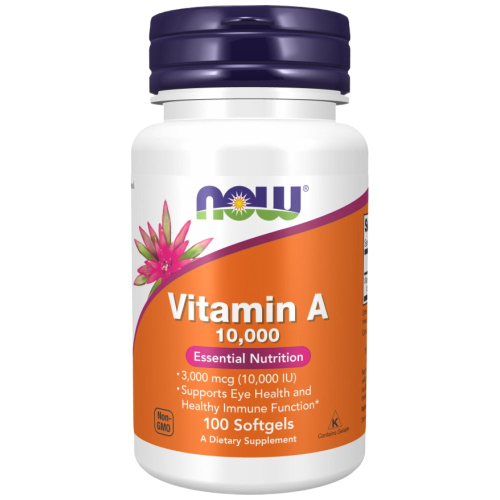 Vitamin A 10000 IU - 100 Gel capsules - Nutra Best Europe