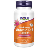 Vitamin D-3 1000 IU - 180 Gel capsules - Nutra Best Europe