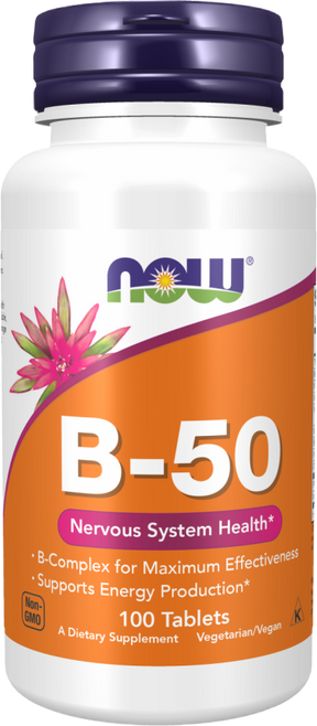 Vitamin B-50 [100 Tablets, 100 Doses] - Nutra Best Europe
