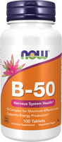 Vitamin B-50 [100 Tablets, 100 Doses] - Nutra Best Europe