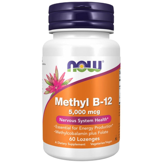 Methyl B-12 5000 mcg | with Folic Acid Quatrefolic® - 60 Sublingual tablets - Nutra Best Europe