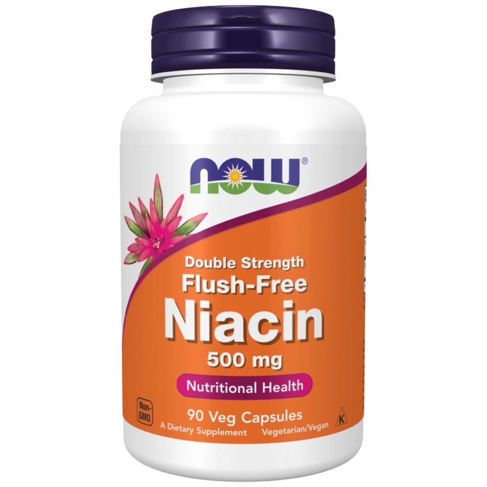 Flush-Free Niacin 500 mg | Double Strength - 180 capsules - Nutra Best Europe