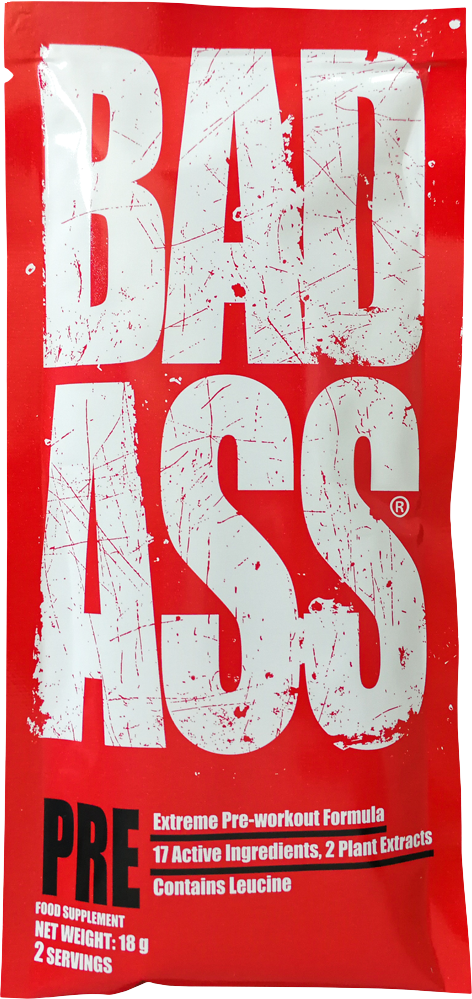 BAD ASS / Pre / Extreme Pre-Workout Formula Sample - 18 grams - Nutra Best Europe