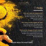 Premium Curcumin 95% Curcuminoids with Bioperine® – 120 capsules - Nutra Best Europe