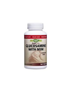 Flexmax™ Glucosamine with MSM/ Glucosamine Sulphate & MSM 877 mg x 160 tablets Nature's Way - Nutra Best Europe