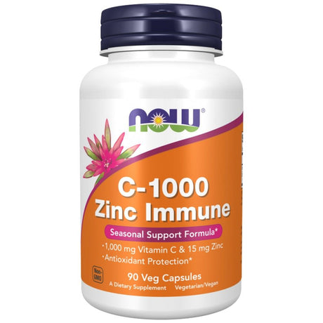 C-1000 Zinc Immune | Vitamin C + Zinc Bisglycinate - 90 capsules - Nutra Best Europe