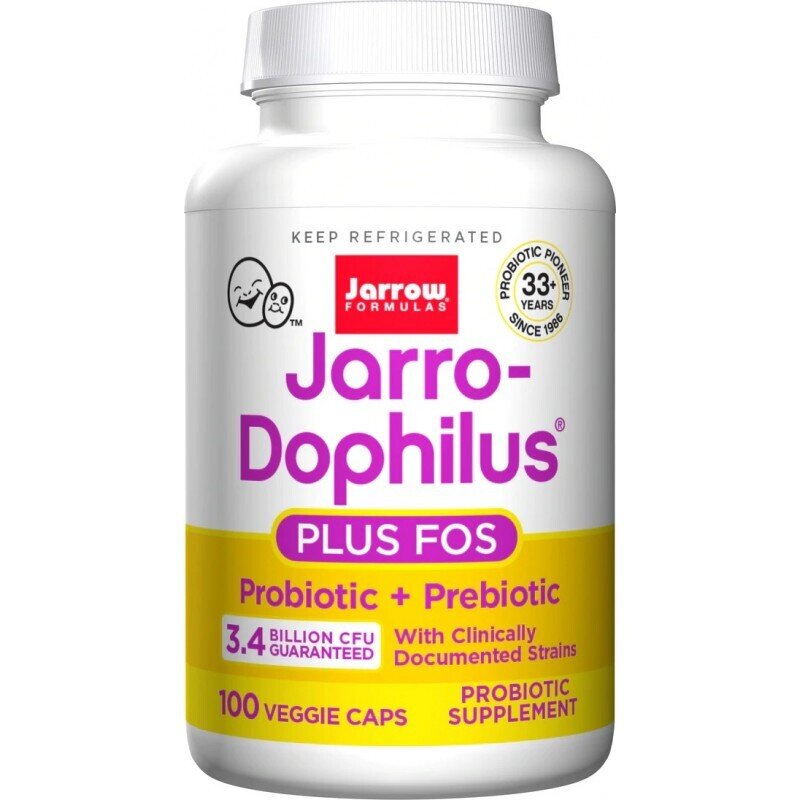 Jarro-Dophilus®+FOS (3.4 B. CFU) / 100 Caps - Nutra Best Europe