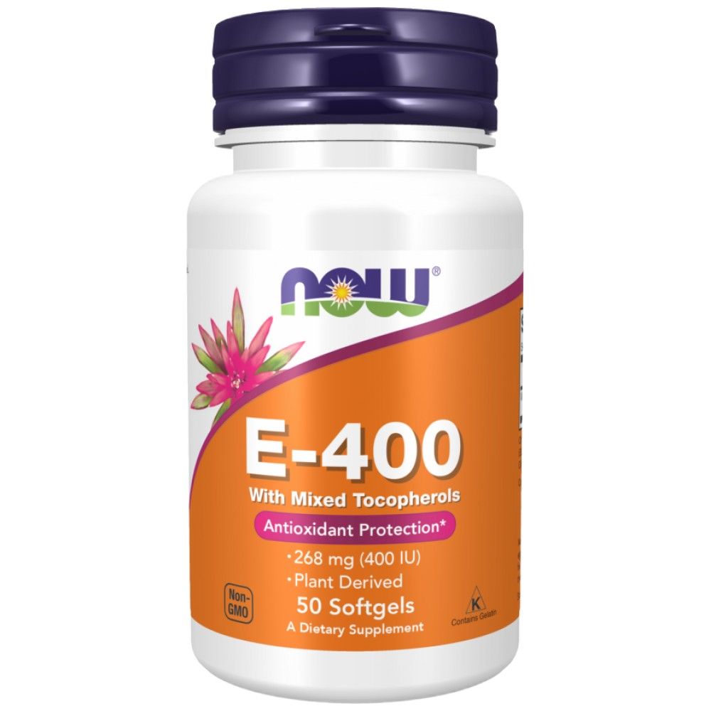 Vitamin E-400 IU MT - 100 Gel capsules - Nutra Best Europe