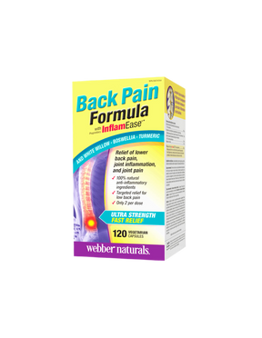 Osteo Back Pain Relief with InflamEase®/ Formula for back and joint pain x 120 capsules - Nutra Best Europe