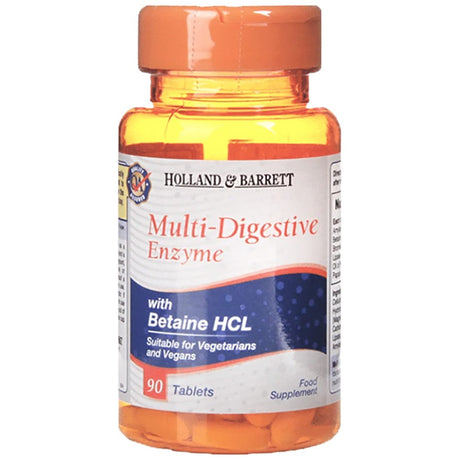 Multi-Digestive Enzyme / with Betaine 90 Tablets - Nutra Best Europe