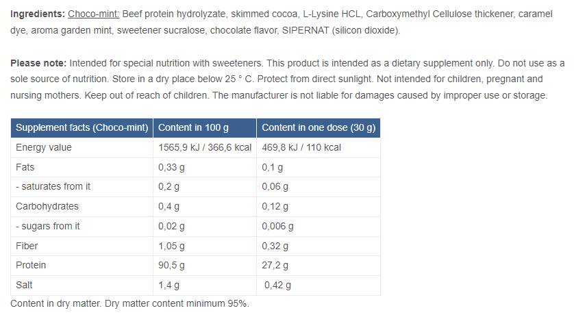 100% Beef Protein - 1500 grams - Nutra Best Europe