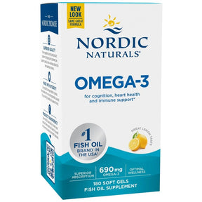 Omega-3 690 mg - 180 Softgels - Nutra Best Europe