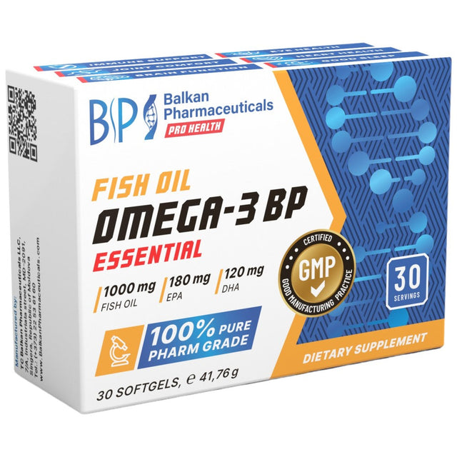 Omega-3 BP Essential - 30 Gel capsules - Nutra Best Europe