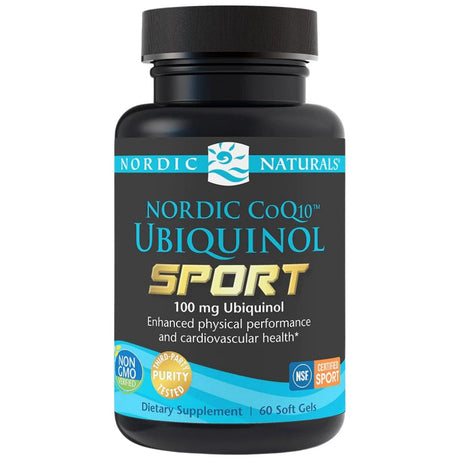 Nordic CoQ10 Ubiquinol Sport 100 mg - 60 Gel capsules - Nutra Best Europe